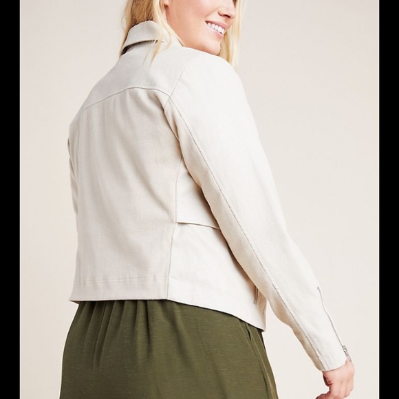 NWT anthro beige classic anorak jacket - Picture 3 of 5
